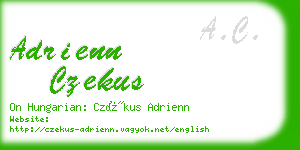 adrienn czekus business card